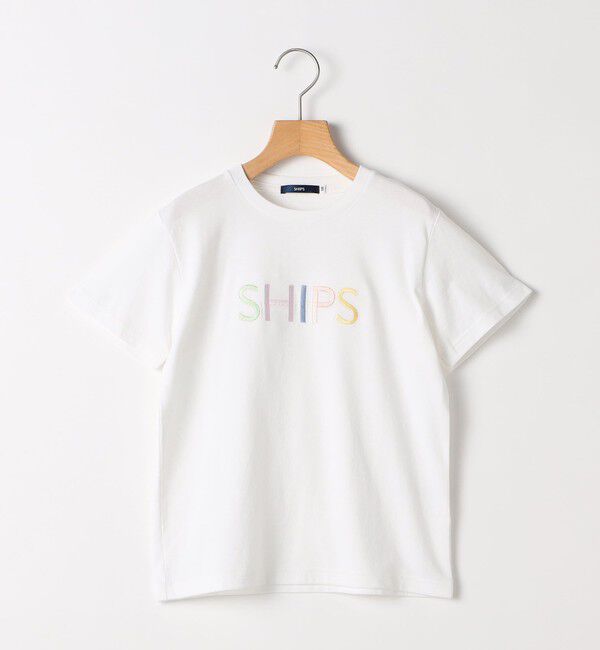 SHIPS KIDS「SHIPS KIDS:100～130cm / SHIPS ロゴ 半袖Tシャツ」|Tシャツ・カットソー|