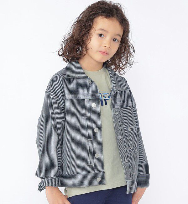 SHIPS KIDS「SHIPS KIDS:100～130cm / SHIPS ロゴ 半袖Tシャツ」|Tシャツ・カットソー|