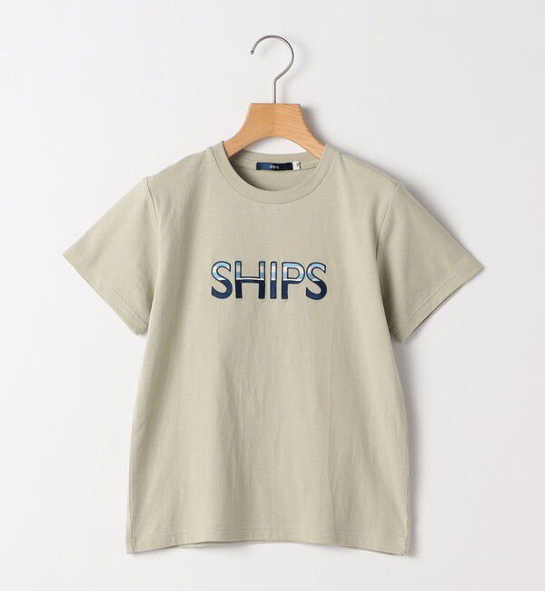 SHIPS KIDS「SHIPS KIDS:100～130cm / SHIPS ロゴ 半袖Tシャツ」|Tシャツ・カットソー|