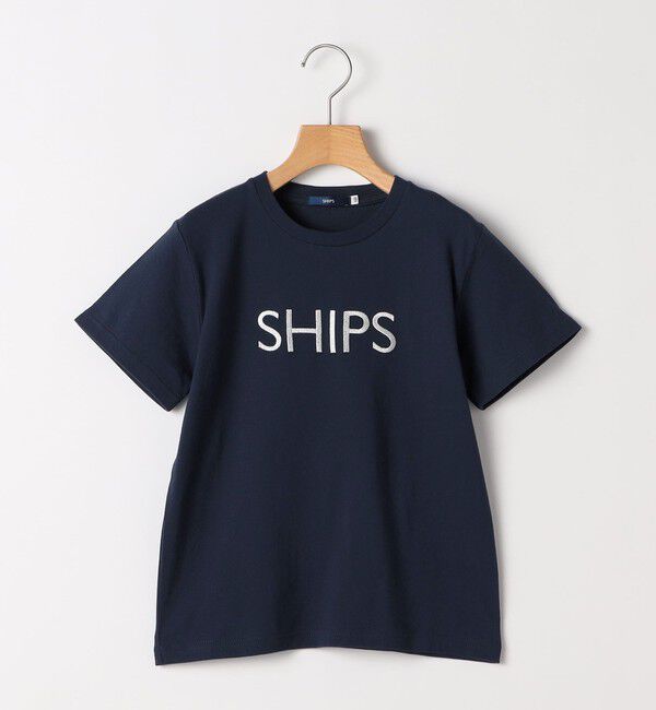 SHIPS KIDS「SHIPS KIDS:100～130cm / SHIPS ロゴ 半袖Tシャツ」|Tシャツ・カットソー|