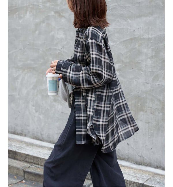 OUTDOOR PRODUCTS Usual Things「チェックスプレッドカラーシャツ」|シャツ・ブラウス|