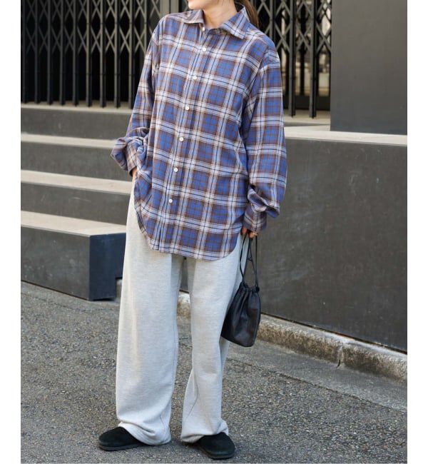 OUTDOOR PRODUCTS Usual Things「チェックスプレッドカラーシャツ」|シャツ・ブラウス|