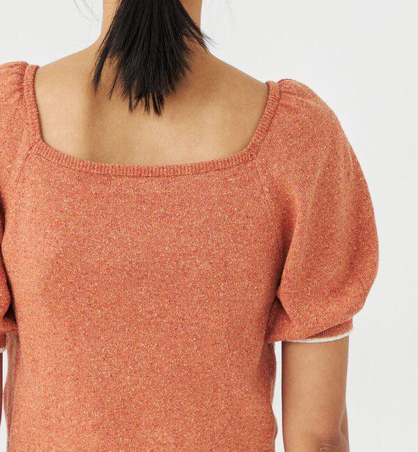 MACPHEE「ローシルク パフスリーブプルオーバー」|ニット・セーター|