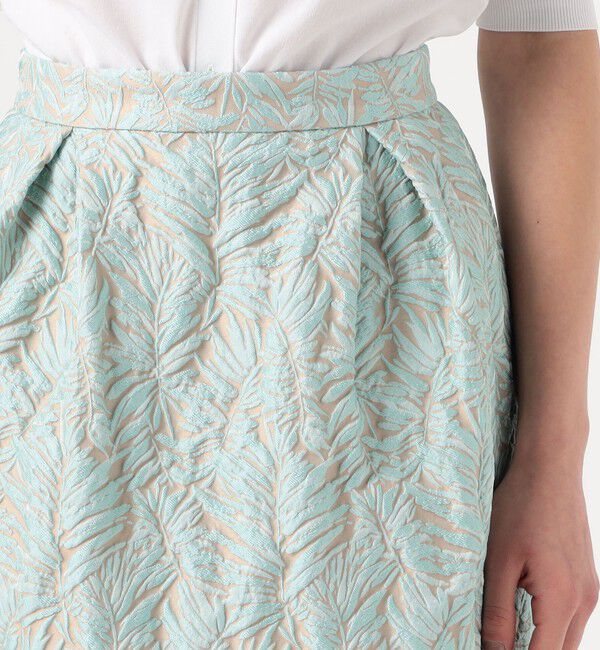 CABaN「リーフジャカード ミディスカート」|スカート|