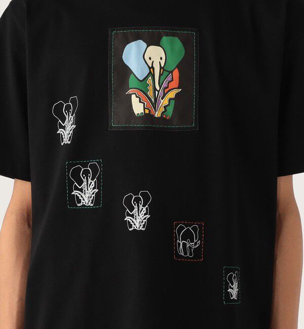 CABaN「CABaN ドライスビンコットン ELEPHANTマーチエンブロイダリーTシャツ」|Tシャツ・カットソー|