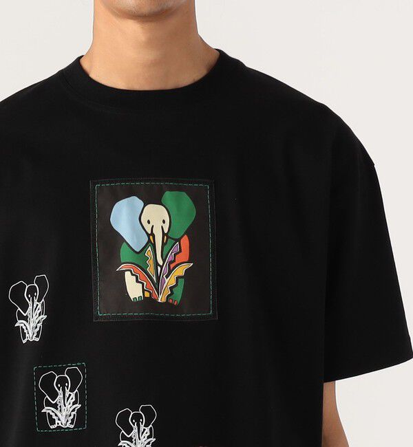 CABaN「CABaN ドライスビンコットン ELEPHANTマーチエンブロイダリーTシャツ」|Tシャツ・カットソー|