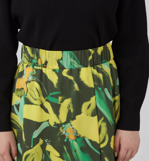 Ballsey「フルリールプリント ロングフレアスカート」|フレア|