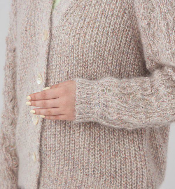 Ballsey「ラグジュアリーシルクモヘヤ Vネックカーディガン」|ニット・セーター|