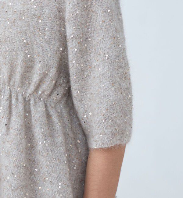 Ballsey「ラメスパンコールモヘヤ ペプラムプルオーバー」|ニット・セーター|