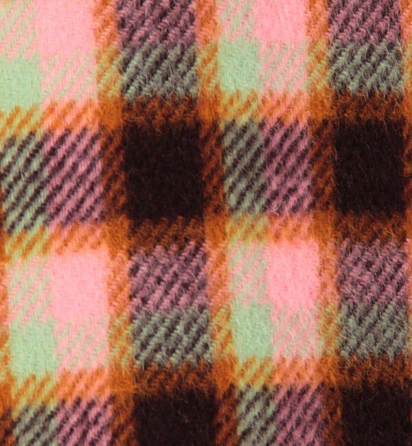 CABaN「CABaN モヘヤシャギーチェック スタンドカラーコート」|その他|