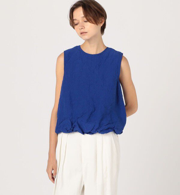 GALERIE VIE「ランダムリネン バルーンノースリーブブラウス」|シャツ・ブラウス|