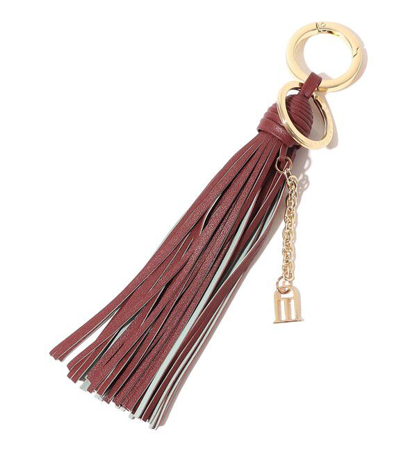 TOMORROWLAND GOODS「Atelier TOMORROWLAND TASSEL チャーム」|チャーム・キーホルダー|39 ブラウンレッド