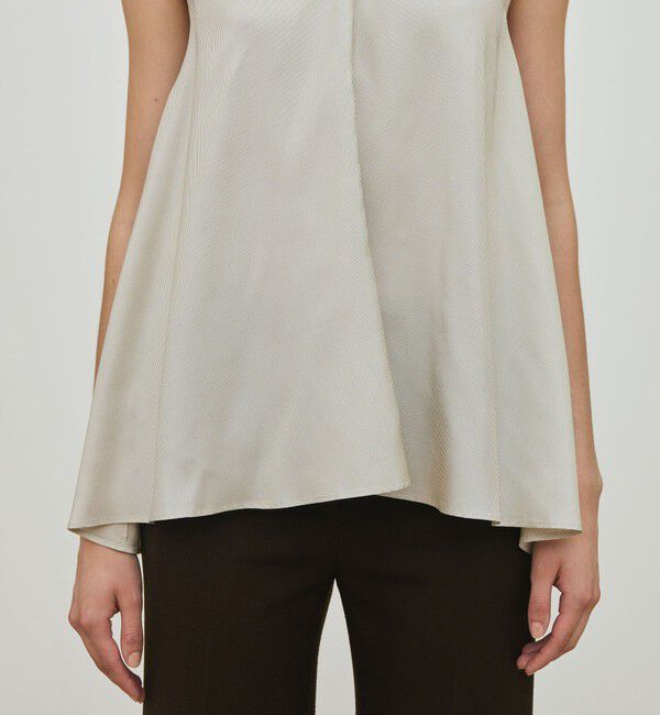 DES PRES「シルクストライプ スカーフラインブラウス」|シャツ・ブラウス|