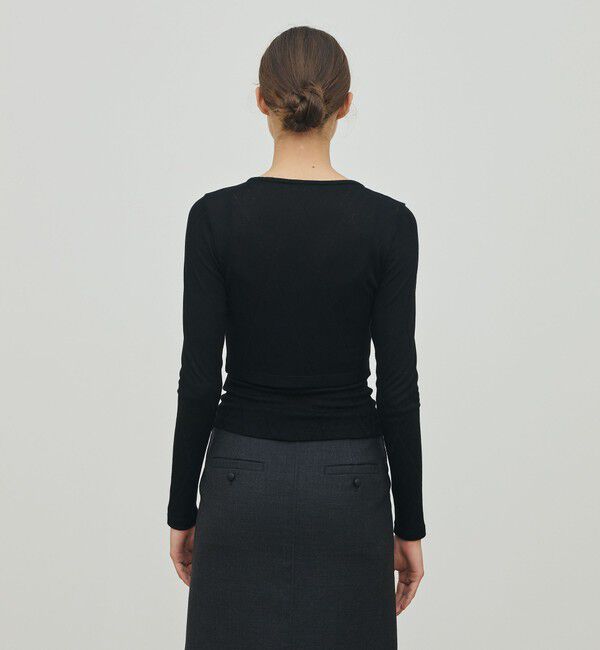 DES PRES「 レーヨンアーガイルチェック クルーネックカーディガン」|カーディガン|