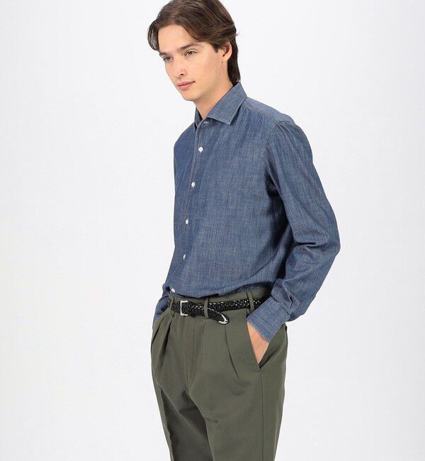 TOMORROWLAND BUYING WEAR「【別注】Maria Santagelo コットンデニム ワンピースカラーシャツ」|シャツ・ブラウス|