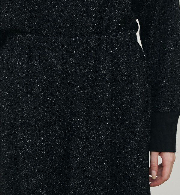 DES PRES「ノイジーインレーステッチ ギャザースカート」|フレア|