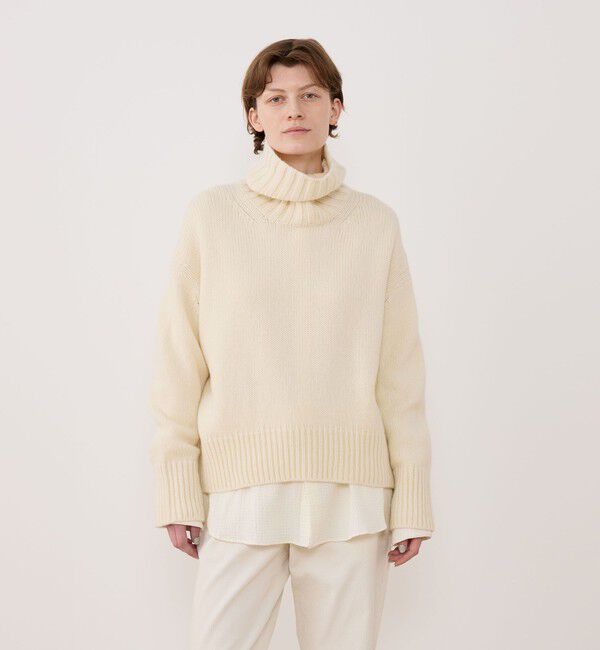 GALERIE VIE「ファインウール タートルネックプルオーバー」|ニット・セーター|