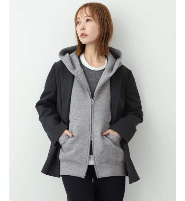 SLOBE IENA「《追加5》ボリュームジップアップフーディー」|パーカー|