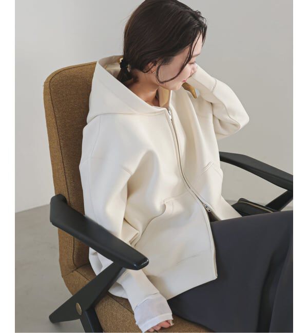 SLOBE IENA「《追加5》ボリュームジップアップフーディー」|パーカー|