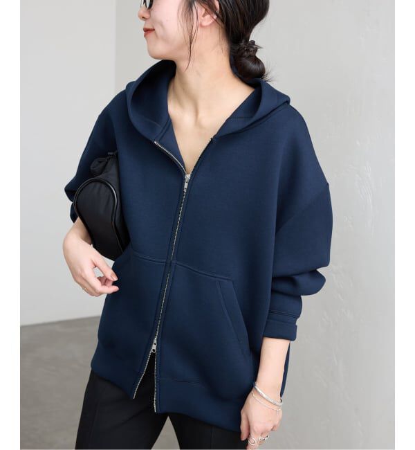 SLOBE IENA「《追加5》ボリュームジップアップフーディー」|パーカー|