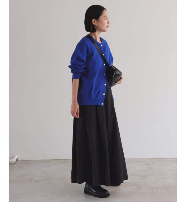 SLOBE IENA「《WEB限定/追加2》ダブルフェイスジャージースナップカーディガン」|カーディガン|