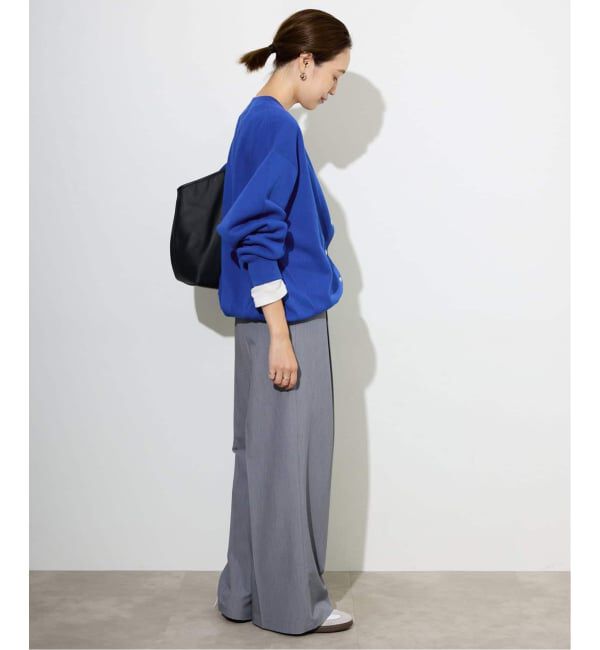 SLOBE IENA「《WEB限定/追加2》ダブルフェイスジャージースナップカーディガン」|カーディガン|