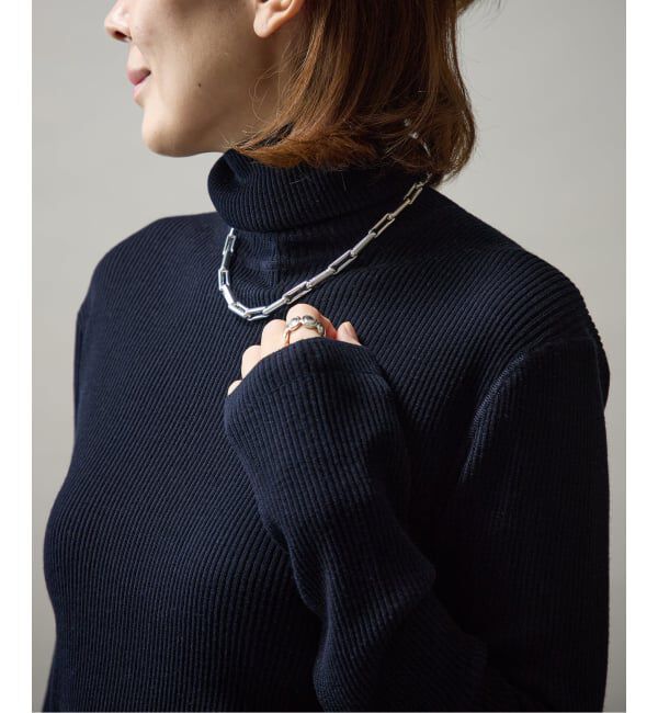 VERMEIL par iena「Embraced wool RIB Turtle ニット」|ニット・セーター|