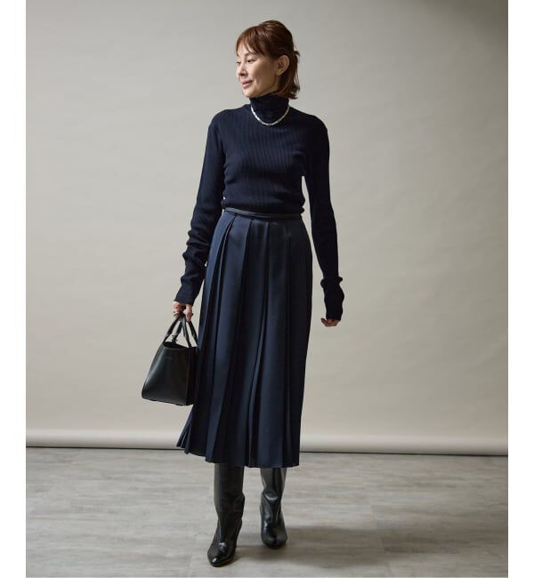 VERMEIL par iena「Embraced wool RIB Turtle ニット」|ニット・セーター|