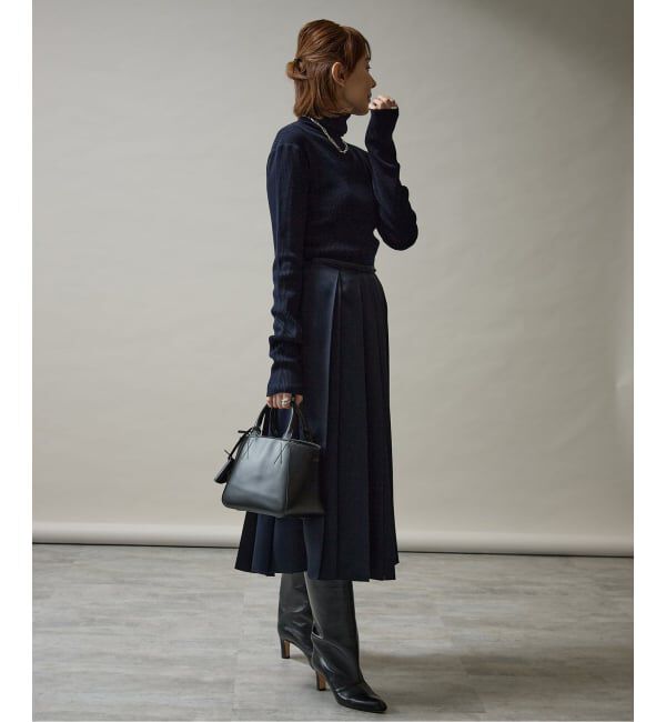 VERMEIL par iena「Embraced wool RIB Turtle ニット」|ニット・セーター|