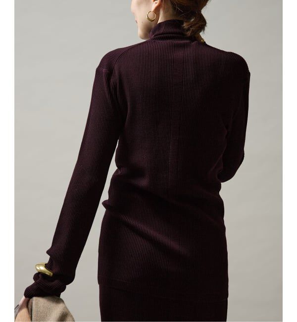VERMEIL par iena「Embraced wool RIB Turtle ニット」|ニット・セーター|
