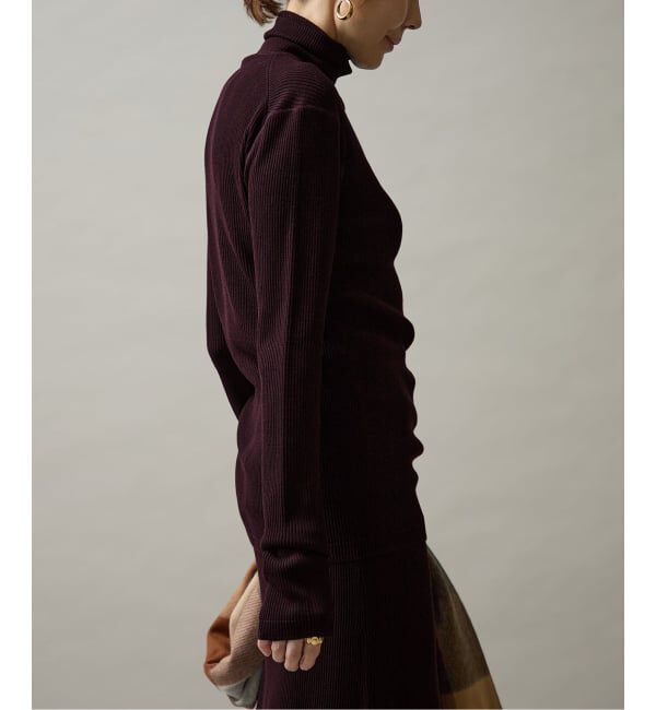 VERMEIL par iena「Embraced wool RIB Turtle ニット」|ニット・セーター|
