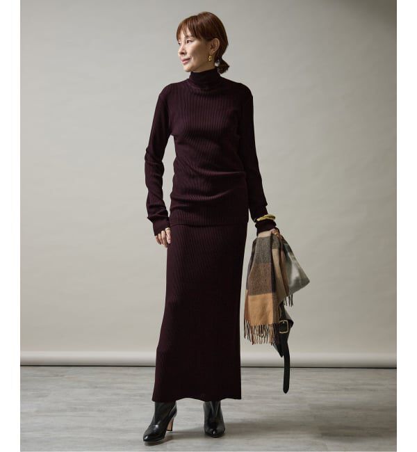 VERMEIL par iena「Embraced wool RIB Turtle ニット」|ニット・セーター|