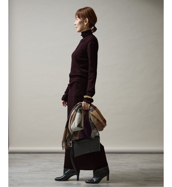 VERMEIL par iena「Embraced wool RIB Turtle ニット」|ニット・セーター|