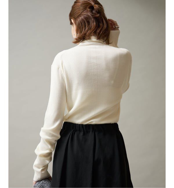 VERMEIL par iena「Embraced wool RIB Turtle ニット」|ニット・セーター|