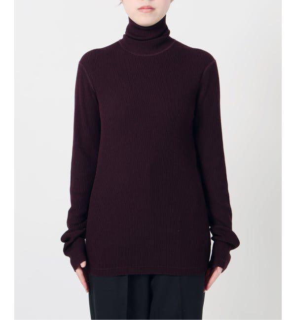 VERMEIL par iena「Embraced wool RIB Turtle ニット」|ニット・セーター|