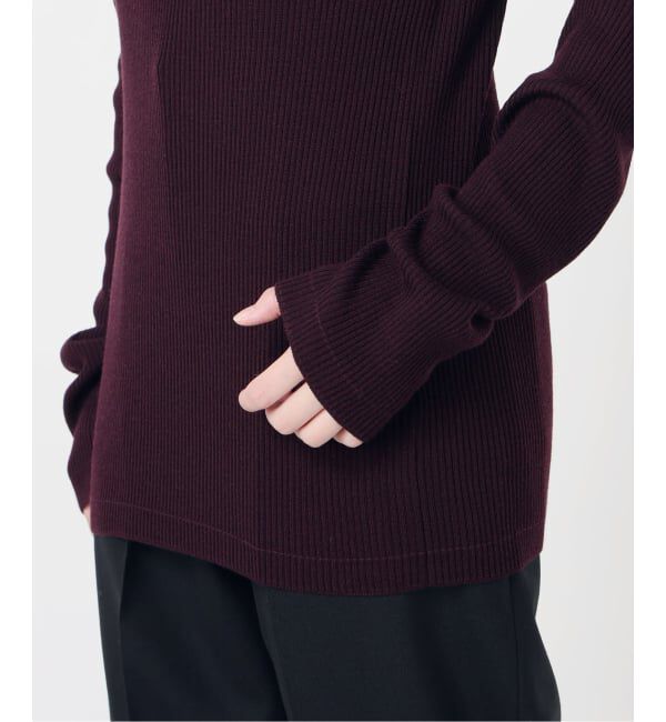 VERMEIL par iena「Embraced wool RIB Turtle ニット」|ニット・セーター|