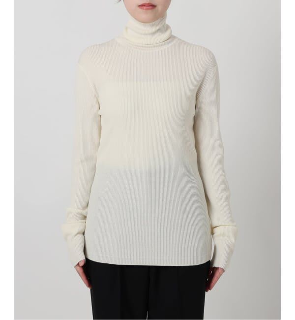 VERMEIL par iena「Embraced wool RIB Turtle ニット」|ニット・セーター|