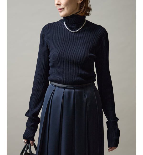 VERMEIL par iena「Embraced wool RIB Turtle ニット」|ニット・セーター|