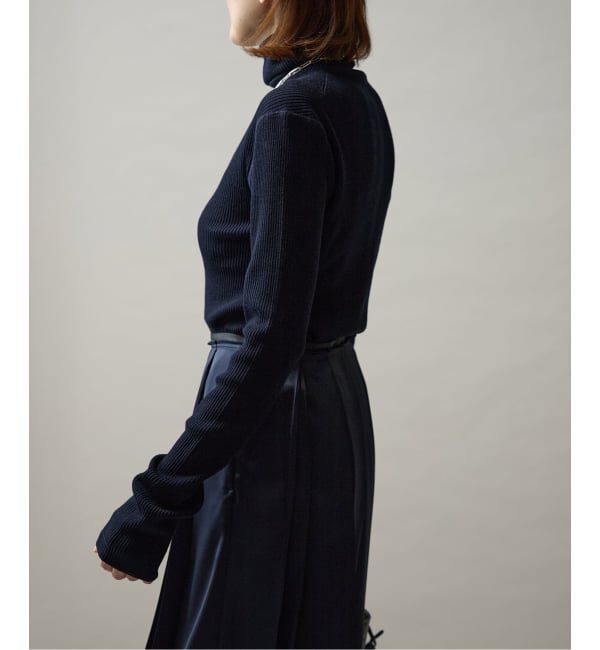 VERMEIL par iena「Embraced wool RIB Turtle ニット」|ニット・セーター|