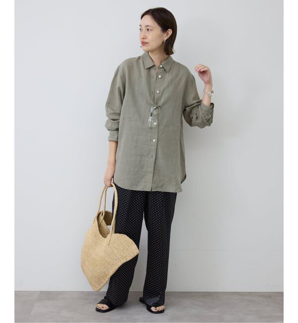 SLOBE IENA「ドットプリントサテンイージーパンツ」|その他|