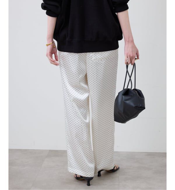 SLOBE IENA「ドットプリントサテンイージーパンツ」|その他|