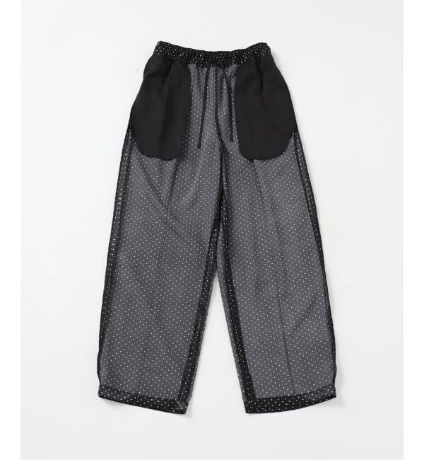 SLOBE IENA「ドットプリントサテンイージーパンツ」|その他|