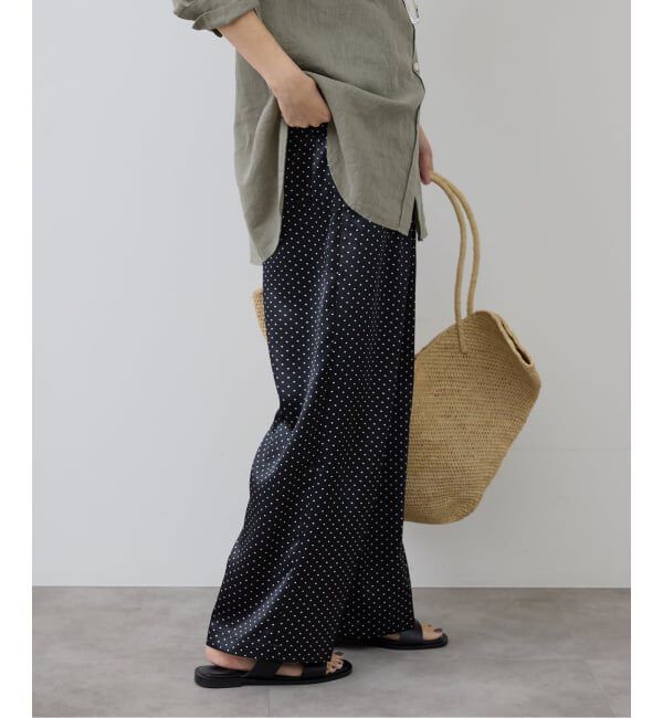 SLOBE IENA「ドットプリントサテンイージーパンツ」|その他|