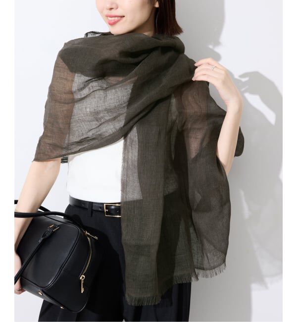 SLOBE IENA「《予約》SLOBE IENA ストール」|ストール|カーキ