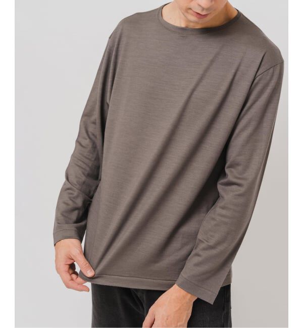 EDIFICE「【L`etiquette &times; EDIFICE】ウール ボート ネック Tシャツ」|Tシャツ・カットソー|