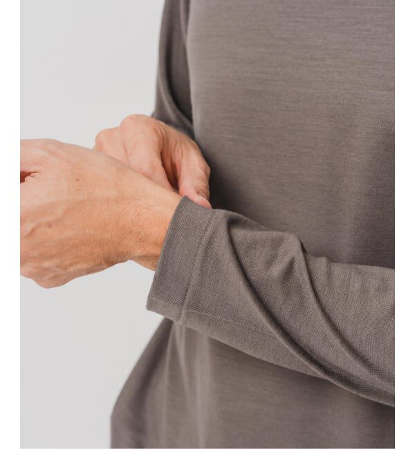 EDIFICE「【L`etiquette &times; EDIFICE】ウール ボート ネック Tシャツ」|Tシャツ・カットソー|