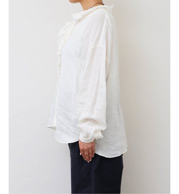 journal standard luxe「リネンワッシャー フリルブラウス」|シャツ・ブラウス|