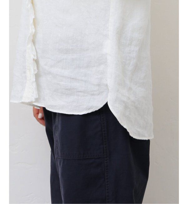 journal standard luxe「リネンワッシャー フリルブラウス」|シャツ・ブラウス|