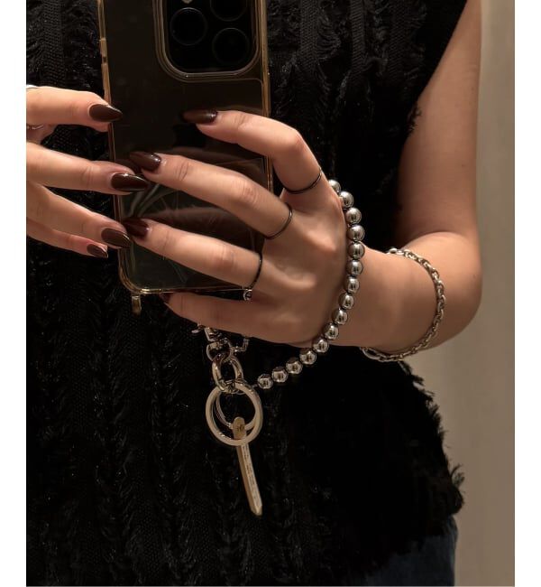 JOURNAL STANDARD relume「【HASHIBAMI/ハシバミ】ヘマタイトマルタマスマホストラップ」|その他|