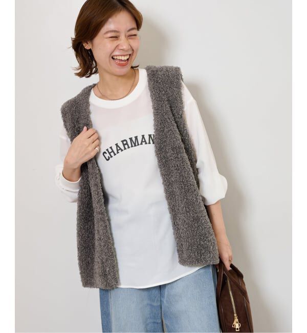 JOURNAL STANDARD relume「ジョーゼットロゴロンT」|シャツ・ブラウス|ホワイト